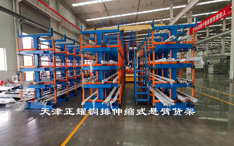 福建泉州圓鋼貨架 銅排存放架 鋼筋擺放架 鋁型材貨架