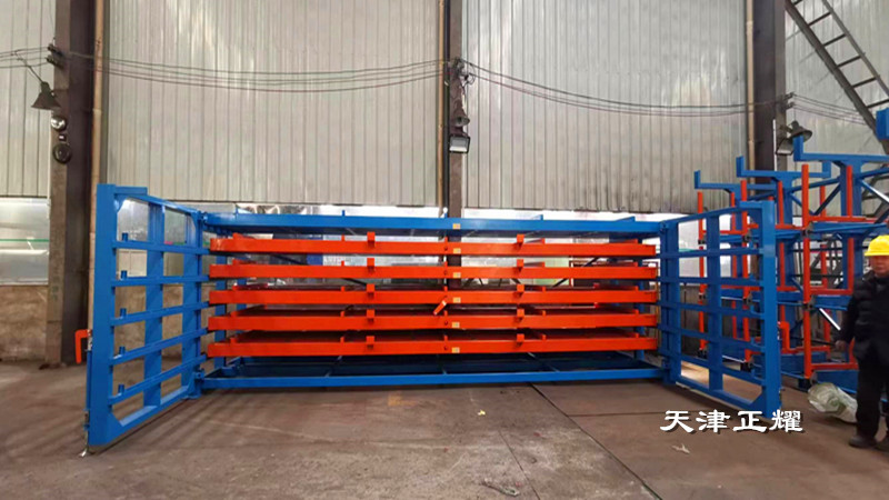 四川資陽抽屜式板材貨架 6米鋼板存放架 重型抽屜式貨架