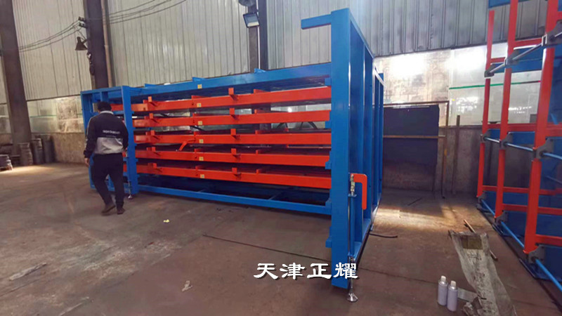 四川資陽抽屜式板材貨架 6米鋼板存放架 重型抽屜式貨架