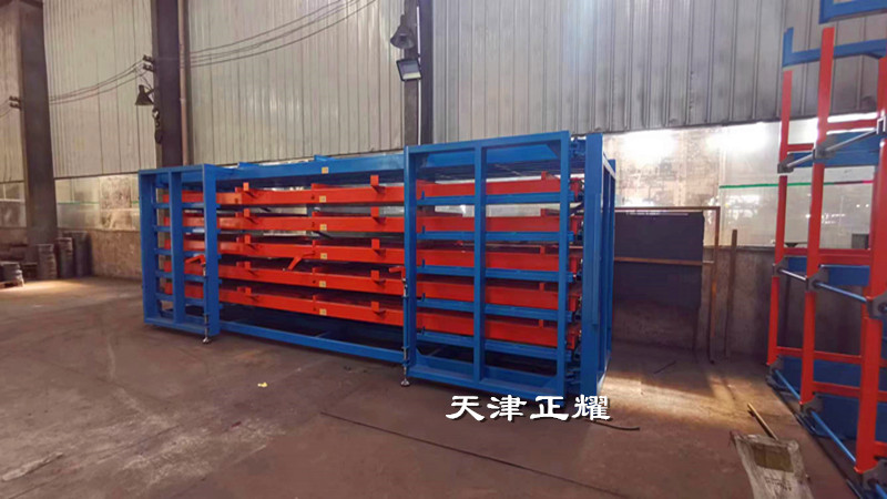 四川資陽抽屜式板材貨架 6米鋼板存放架 重型抽屜式貨架