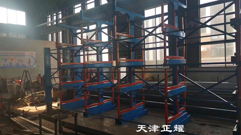 伸縮搖出式管材貨架今耀品牌立體存放管材省空間整齊