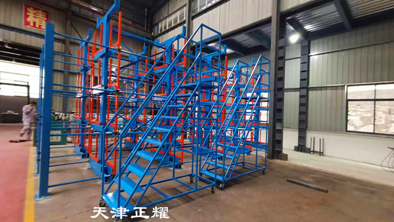 西藏伸縮懸臂貨架存放圓鋼管材型材鋼材鋼筋軸棒料
