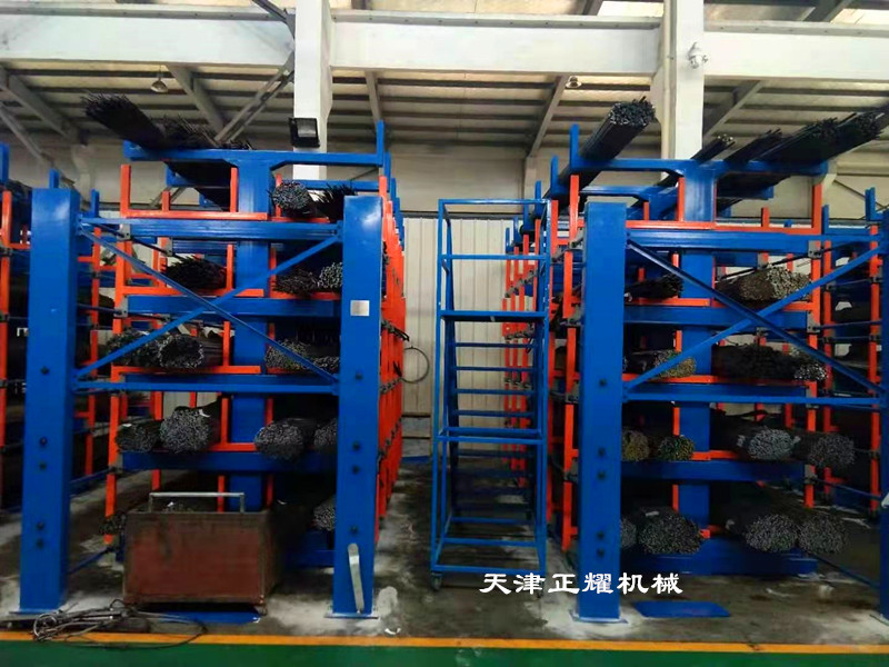 四川德陽鋼材貨架 圓鋼存放架 鋼筋擺放架 軸類貨架