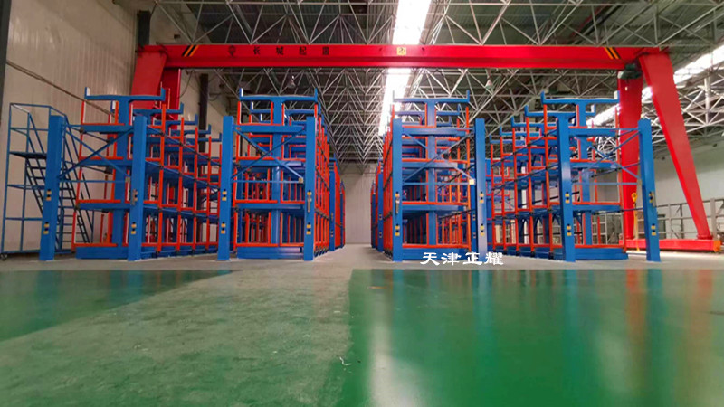 棒料車間倉(cāng)庫(kù)立體存放省空間新方式伸縮懸臂貨架