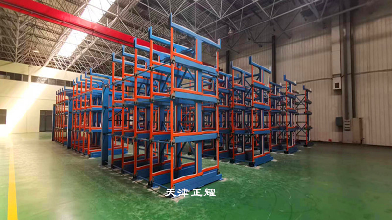 棒料車間倉(cāng)庫(kù)立體存放省空間新方式伸縮懸臂貨架
