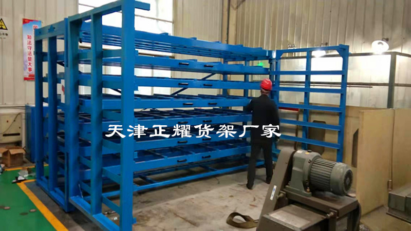 新疆克拉瑪依鋼板貨架 抽屜式板材存放架 重型抽屜貨架