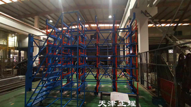 河北滄州伸縮懸臂貨架立體存放管材圓鋼鋁型材銅排軸