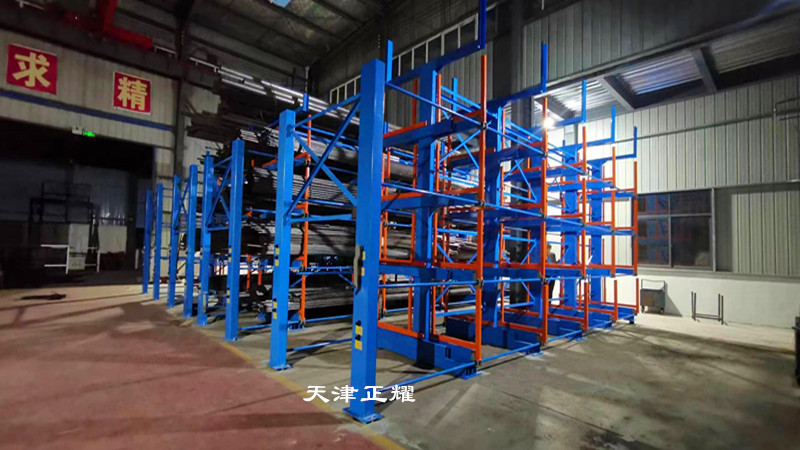 湖北十堰鋼材貨架伸縮式結(jié)構(gòu)立體存放省地整齊取貨方便