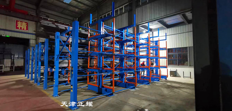 湖北十堰鋼材貨架伸縮式結(jié)構(gòu)立體存放省地整齊取貨方便