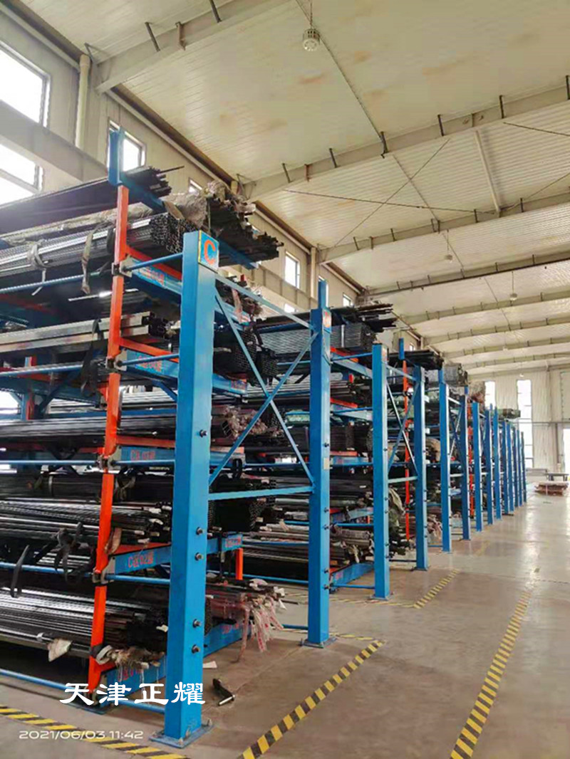 江蘇無錫線邊管材貨架伸縮式立體存放線邊管材物料