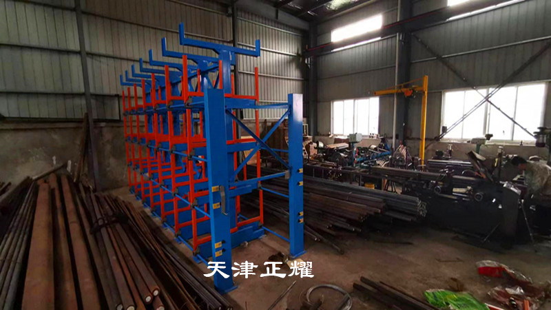 四川瀘州棒料貨架伸縮式方便吊車存取立體存放整齊省地