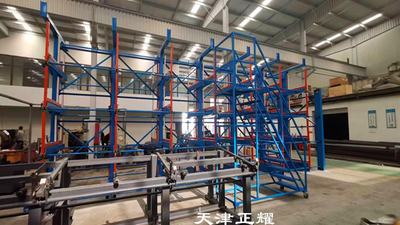 河北廊坊伸縮懸臂貨架投入使用