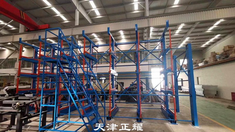 河北廊坊伸縮懸臂貨架投入使用