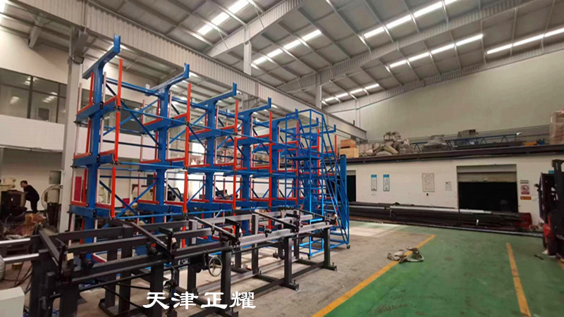 河北廊坊伸縮懸臂貨架投入使用