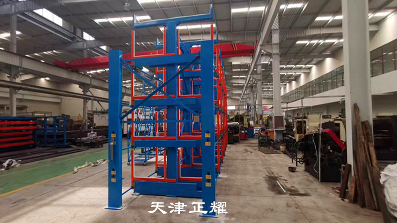 河北廊坊伸縮懸臂貨架投入使用