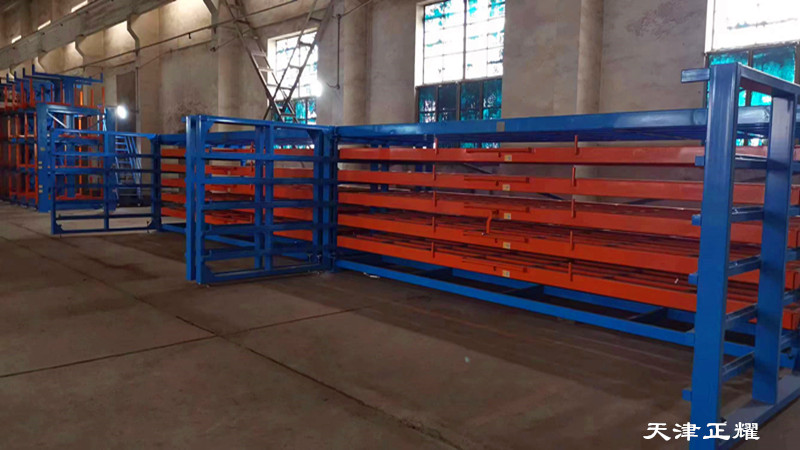 山西運(yùn)城抽屜式板材貨架 鋁板貨架 銅板貨架 鋼板存放架