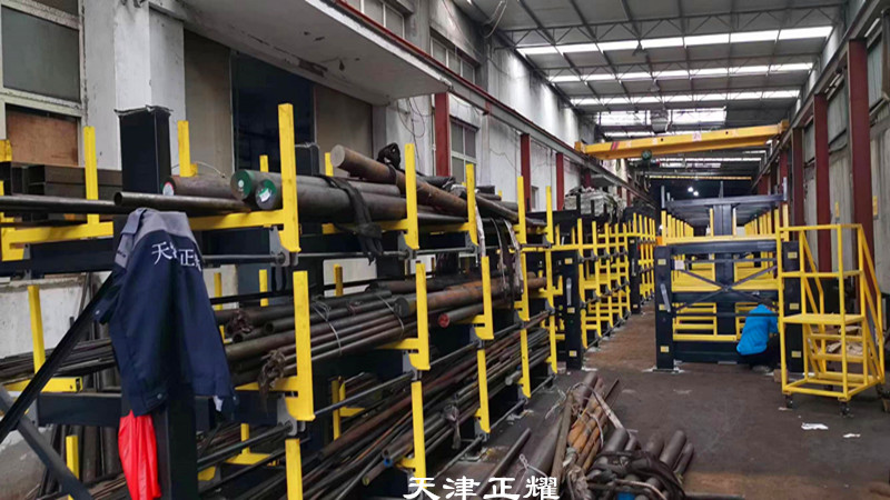 河南信陽伸縮式鋼材貨架立體存放管材棒料管材鋁型材