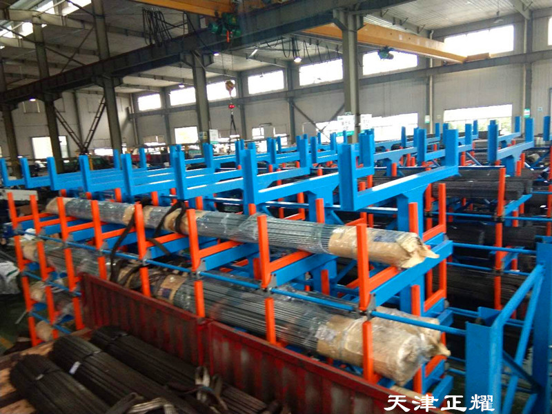 河南信陽伸縮式鋼材貨架立體存放管材棒料管材鋁型材