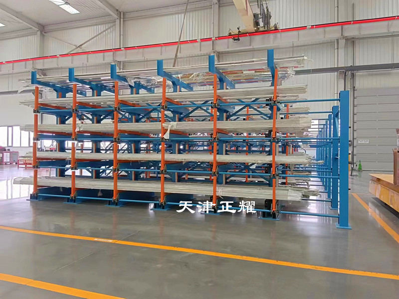 遼寧朝陽管材貨架 伸縮式懸臂貨架 圓鋼貨架 型材貨架