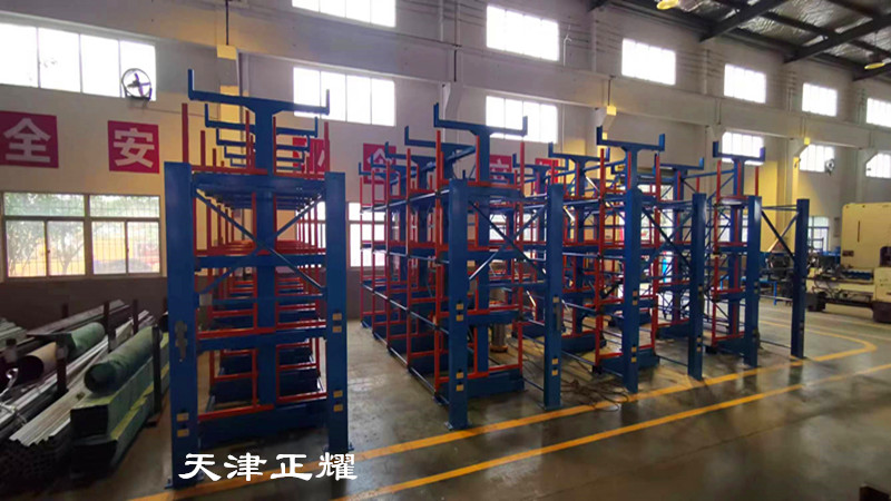 河北邯鄲伸縮懸臂貨架 管材存放架 銅排擺放架 軸貨架