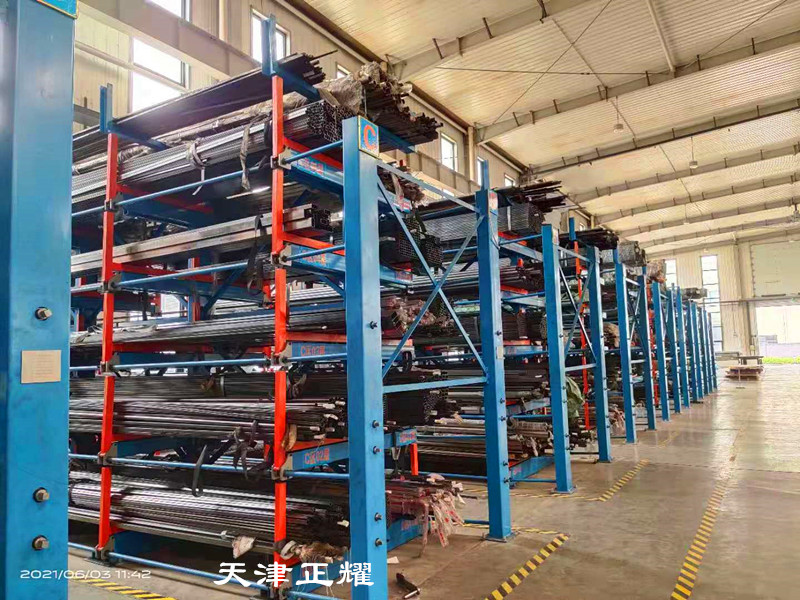 江蘇鎮(zhèn)江丹陽管材棒料鋁型材銅排鋼材軸立體存放案例