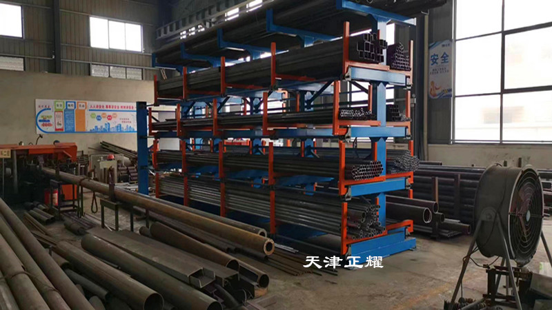 安徽阜陽圓鋼貨架 伸縮懸臂貨架 鋼材貨架 管材存放架