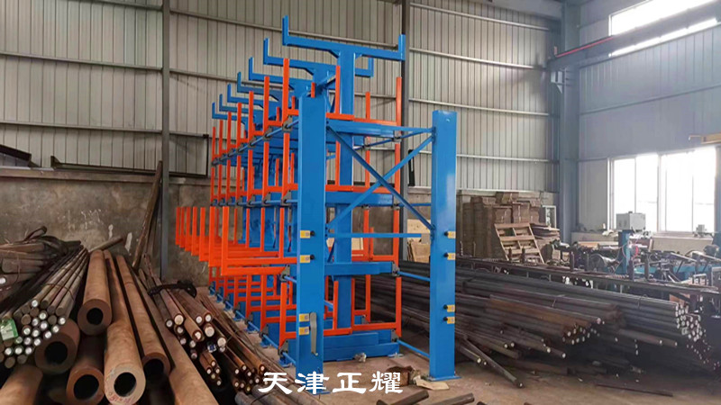 棒料地面堆放還是上架存放省空間 伸縮式棒料貨架