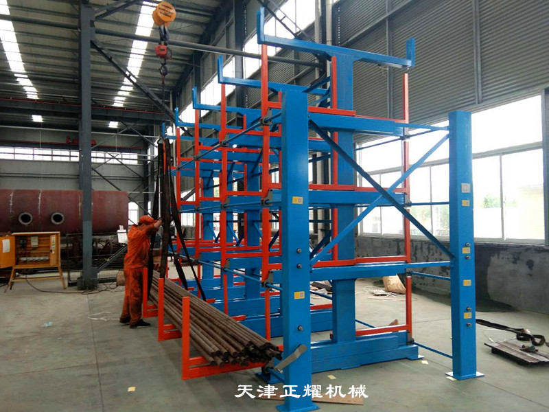 棒料地面堆放還是上架存放省空間 伸縮式棒料貨架