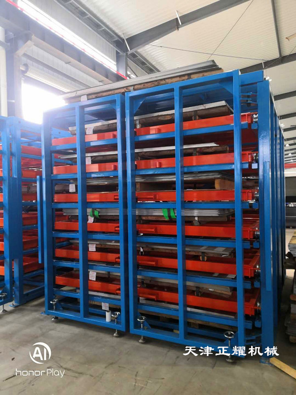 山東臨沂抽屜式鋼板貨架上架存放節(jié)省空間種類多整齊