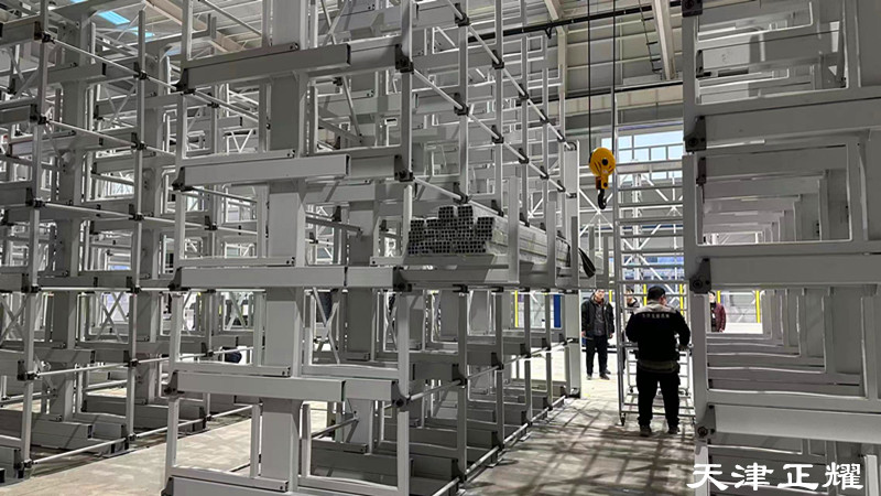 浙江杭州鋁型材貨架立體存放伸縮式省空間種類多整齊