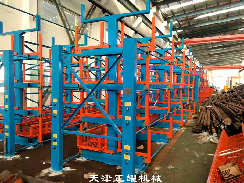 圓鋼存放架伸縮式吊車存取多層立體存放省空間種類多
