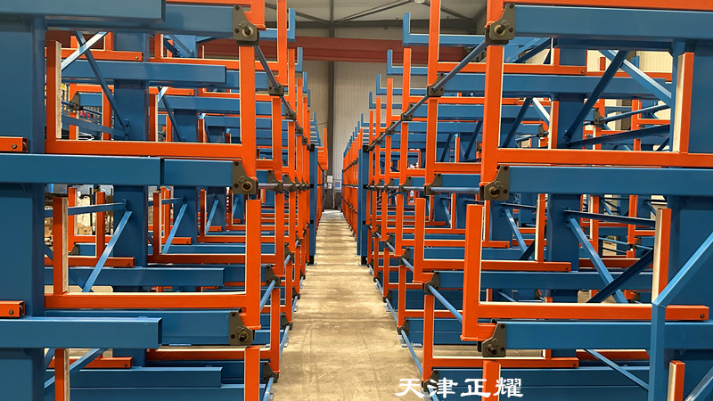 江蘇江陰鋼材貨架立體擺放60噸鋼材省空間吊車存取方便
