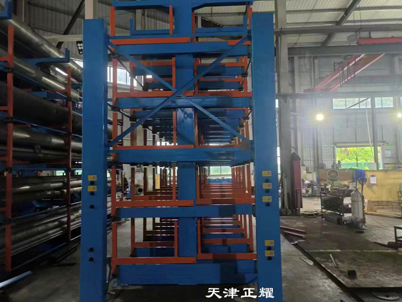 大量管材鋼材圓鋼棒料堆放車間很亂用什么貨架適合