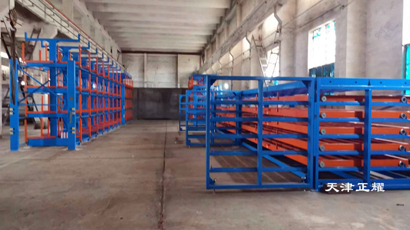 遼寧朝陽手搖式6米鋼板貨架 抽屜式3米板材貨架