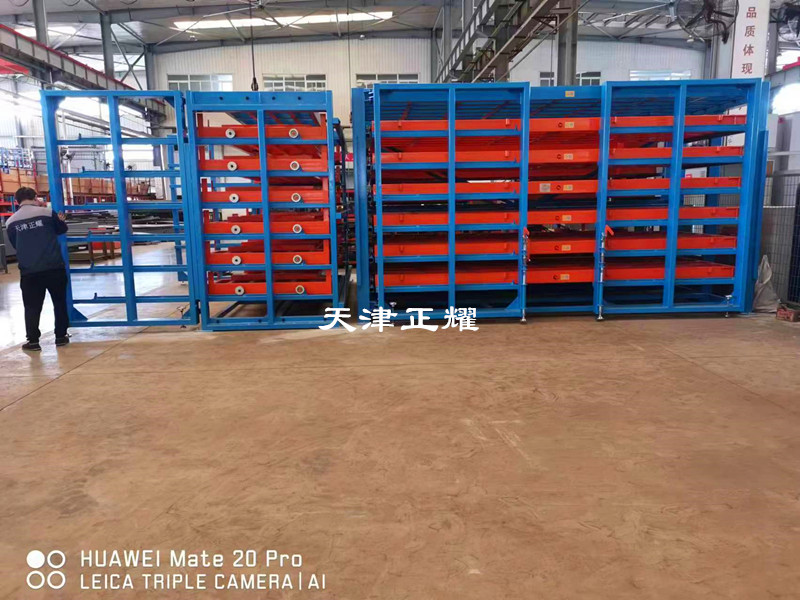 新疆哈密手搖式鋼板存放架多層抽屜分類擺放8米6米3米板材