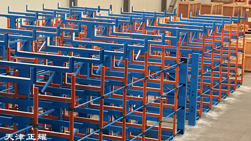 浙江杭州西湖伸縮式懸臂貨架車間倉庫立體存放新方式