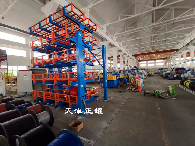 浙江杭州西湖伸縮式懸臂貨架車間倉庫立體存放新方式