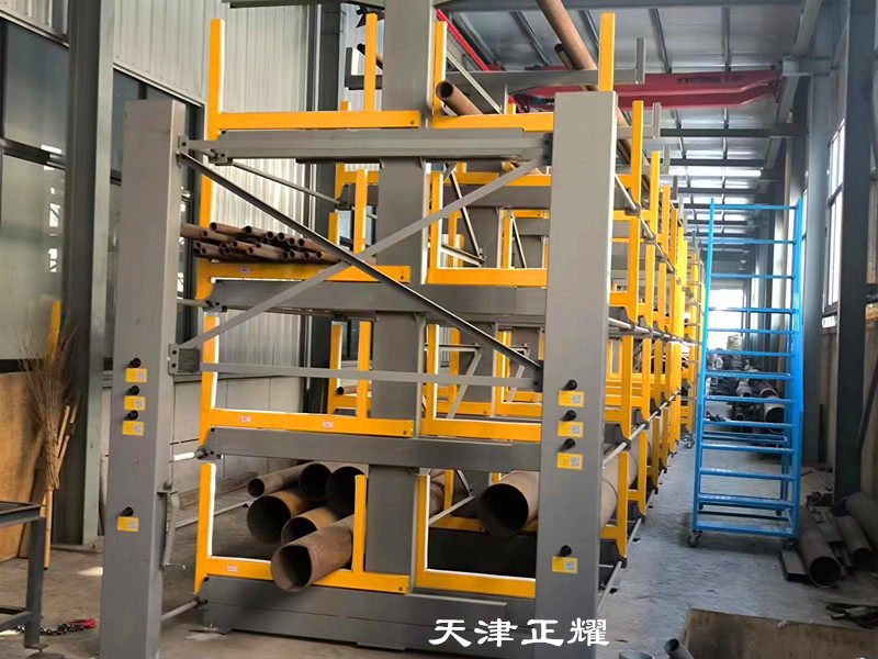 抽屜式板材貨架和伸縮懸臂貨架立體存放板材管材