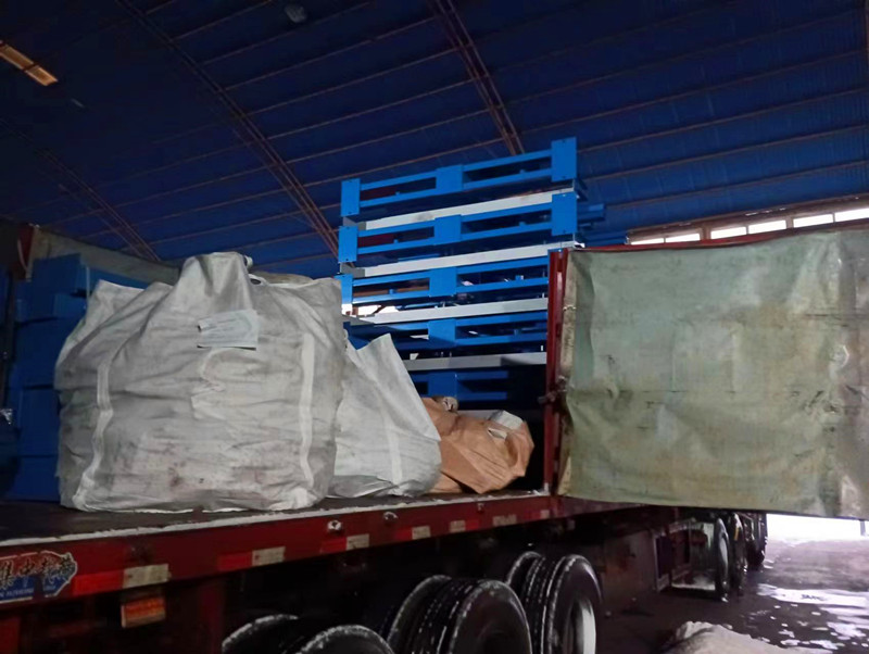 伸縮懸臂貨架雙車(chē)一起發(fā)貨江蘇車(chē)間物料存儲(chǔ)重型貨架