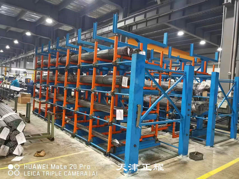 6米12米鋼筋及半成品貨架可伸縮式吊車存取分類擺放