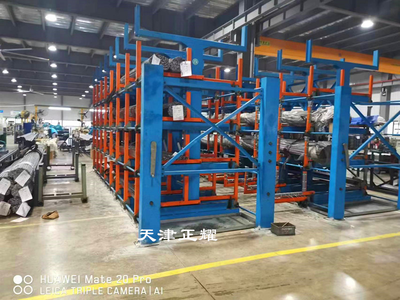 6米12米鋼筋及半成品貨架可伸縮式吊車存取分類擺放