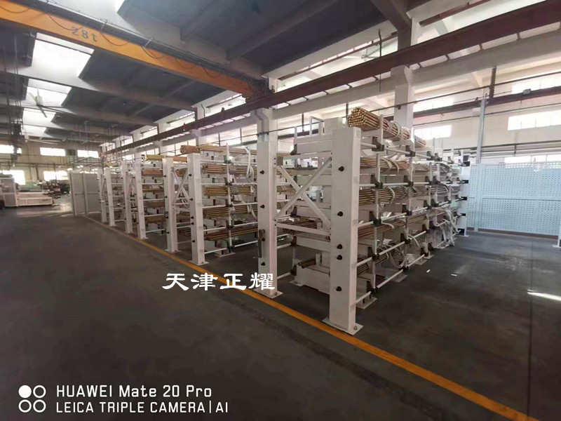 黑龍江哈爾濱伸縮式圓鋼貨架立體存放圓鋼省空間整齊