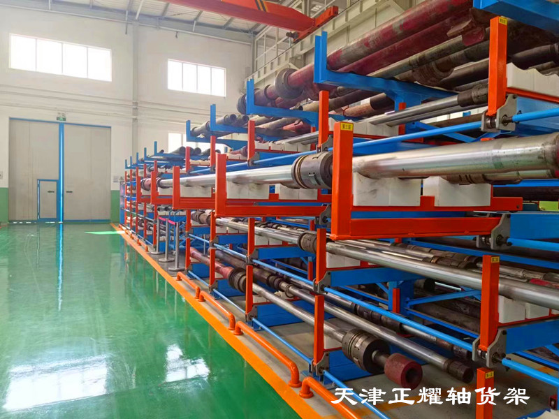 江蘇南通型材貨架伸縮式立體存放60噸型材省空間整齊