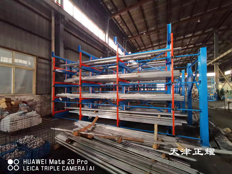 江蘇南通型材貨架伸縮式立體存放60噸型材省空間整齊