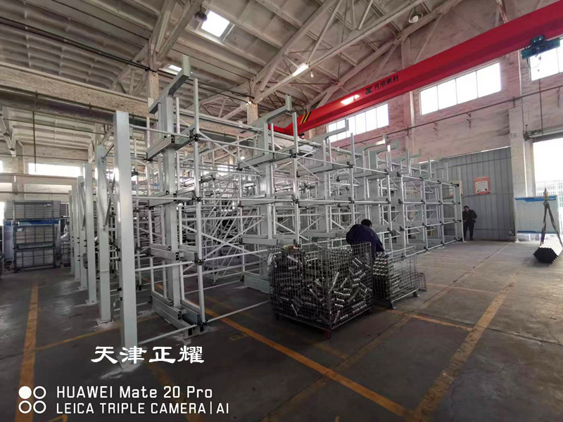 山西臨沂管材貨架上架擺放60噸管材占地小整齊存取方便