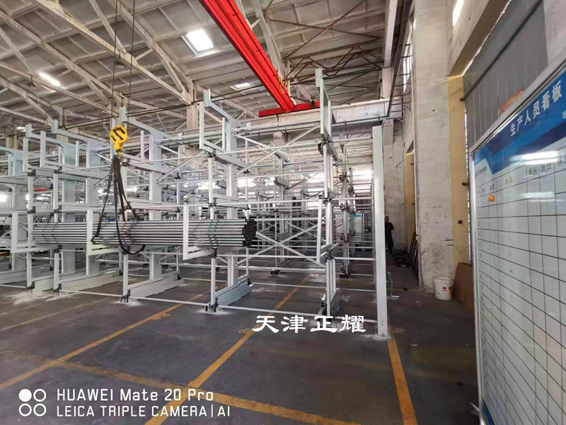 北京西城鋁管貨架 鋁型材擺放架 伸縮式鋁棒存儲(chǔ)架