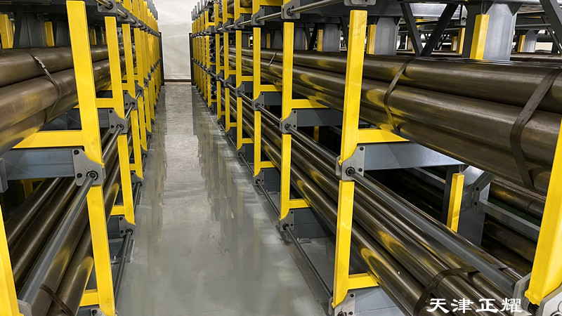 湖南郴州管材存儲新方式管材貨架伸縮式設(shè)計(jì)省空間