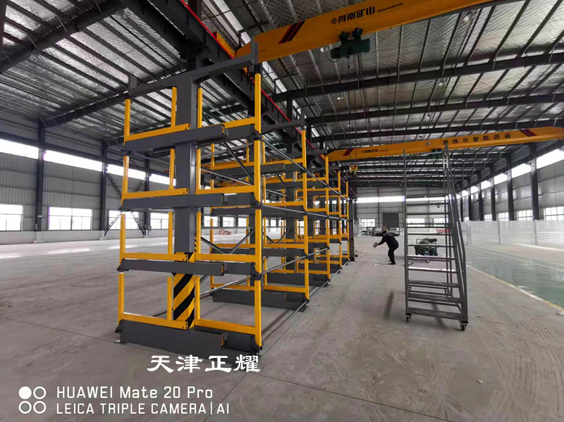 型材怎么布置車間如何規(guī)劃 江蘇項目伸縮式懸臂貨架