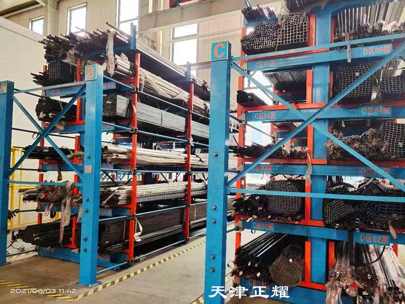 家具管材貨架伸縮式設(shè)計(jì)立體存放圓管方管細(xì)管材