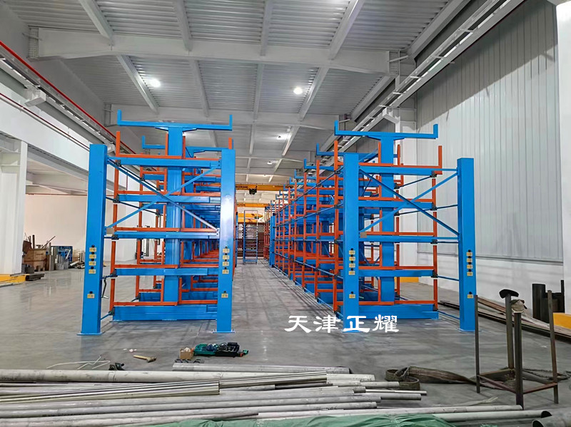 伸縮懸臂貨架助力管材存儲(chǔ)解決方案節(jié)省方便快捷耐用